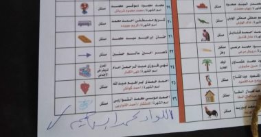 ناخب يدون اسم مرشح متوفى ويصوت له في دائرة القناطر بالقليوبية