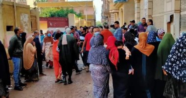 إقبال كبير للناخبين على لجان انتخابات النواب بقرى مركز بسيون بالغربية.. صور