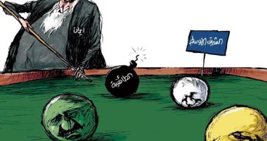 إيران تستخدم الطائفية لتأجيج الصراع بالشرق الأوسط فى كاريكاتير سعودى