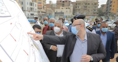 محافظ بنى سويف يتفقد تطوير ميدان المديرية والمنطقة أسفل كوبرى المزلقان