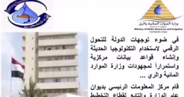 الرى تعلن إنشاء بوابة رقمية المشروعات وتلقى الشكاوى وفرق الانتشار الميدانى