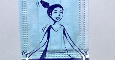 الرسم على الكمامة .. كورونا أيقونة متحف لوحات ألمانى.. ألبوم صور
