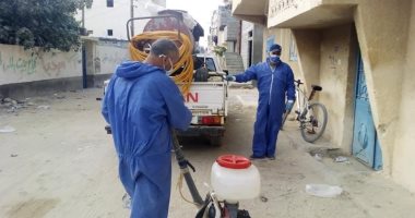 تعقيم منزلين لحالات اشتباه فى كورونا بشمال سيناء