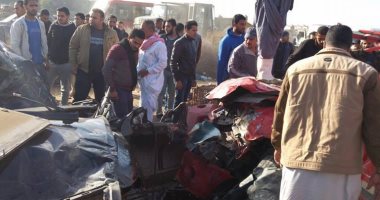 توقف طريق الإسكندرية الصحراوى بعد إصابة 8 فى حادث تصادم.. صور