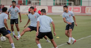 وجوه شابة فى تدريبات الأهلى اليوم على ملعب مختار التتش.. صور