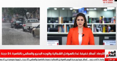 خريطة الطقس وسقوط الأمطار اليوم فى نشرة الحصاد من تليفزيون اليوم السابع 