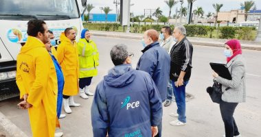 وفد وزارة التخطيط يتابع مشروعات وإجراءات تفادى مشكلات الأمطار بالإسكندرية  