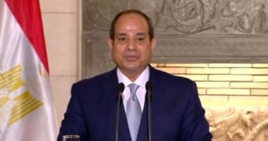 الرئيس السيسي يعزى الرئيس الفلسطينى فى وفاة أمين سر اللجنة التنفيذية