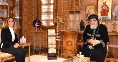البابا تواضروس يلتقى مديرة الأكاديمية الوطنية للتدريب 