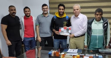 الإنتاج الحربي يتعاقد مع نجم منتخب السويس موسمين.. صور 