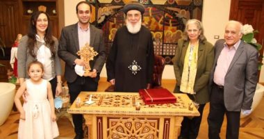 مطران سمالوط يستقبل مكتشف الجين المسبب لسرطان الكبد