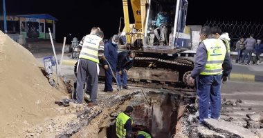 انشاء مصب جديد بكورنيش "سيدى جابر" للتغلب على مشكلة تجمع مياه الأمطار.. صور