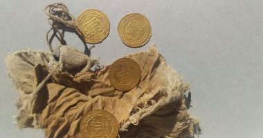 ‎اكتشاف 28 دينارًا ذهبيا و5 قطع صغيرة من دنانير تعود للعصر العباسى بالفيوم