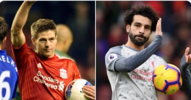 ليفربول يقارن محمد صلاح بـ جيرارد لاختيار صاحب أفضل "هاتريك"