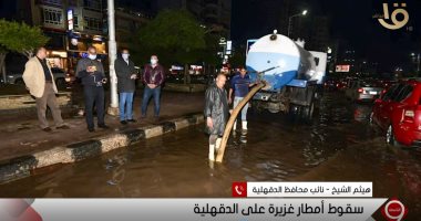 نائب محافظ الدقهلية: شفط المياه من معظم شوارع الدقهلية خلال ساعات 