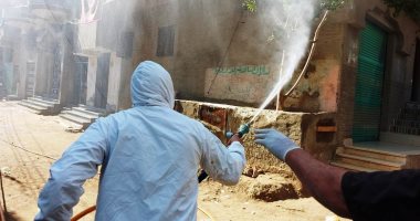 تنفيذ حملة تعقيم وتطهير لحى عاطف السادات بالعريش 