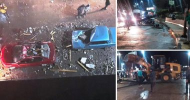 أول أيام الطقس السيىء.. محافظة الدقهلية تشهد وفاة شخصين بسبب سرعة الرياح.. وتحطم سيارتين إثر انهيار بلكونة.. وسقوط 3 أعمدة إنارة ولوحات إعلانية فى المنصورة.. والأمطار تغرق عدد من المنازل والمحافظ يعلق الدراسة