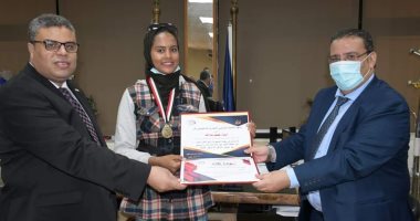 ذهبيتين لجامعة القناة ببطولة الجمهورية فى رفع الأثقال للمكفوفين