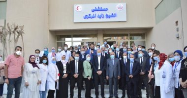 محافظ الجيزة يفتتح مبنى العيادات الخارجية الجديد بمستشفى الشيخ زايد المركزى.. صور