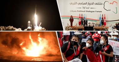 العالم هذا الصباح.. احتفالات فى بيرو بعد استقالة الرئيس المؤقت.. تأجيل محادثات ليبيا دون تسمية حكومة انتقالية..حريق بمترو برلين.. وفاة وزير خارجية سوريا..سابس أكس تطلق رحلة تحمل 4رواد لمحطة الفضاء الدولية.. صور