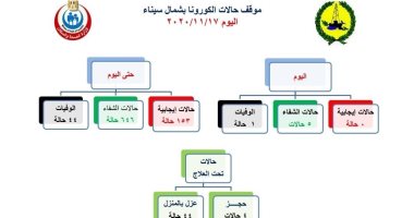 ارتفاع وفيات فيروس كورونا بمحافظة شمال سيناء إلى 44 حالة