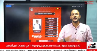 تغطية خاصة لتليفزيون اليوم السابع لفوز منتخب مصر على توجو.. فيديو