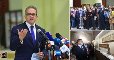 الآثار تحتفل بمرور 118 عامًا على افتتاح المتحف المصرى بالتحرير بحضور سفراء الدول.. العنانى: سيظل الأهم على مستوى العالم.. خروج المومياوات الملكية في موكب عالمي قريبًا.. وسفير السعودية: مصر بلد الحضارة..صور