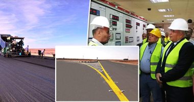إنجازات حكومية لدعم التنمية فى الوادى الجديد.. تنفيذ خط كهرباء شرق العوينات بتكلفة 1.5 مليار جنيه كبديل لنجع حمادى بطول 400 كيلو متر وبجهد 220 كيلو فولت.. والبدء فى مشروع إحلال طريق بتكلفة 3 مليارات جنيه.. صور 