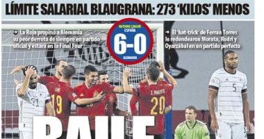 شاهد كيف احتفلت صحف إسبانيا بسداسية ألمانيا فى دورى أمم أوروبا.. صور