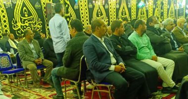 المئات فى عزاء الشهيد ياسر عصر بقريته مشتهر.. فيديو وصور