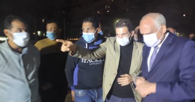 جولة مسائية لمحافظ الجيزة لمتابعة أعمال تطوير طريق المنصورية والرماية وشارع النيل 