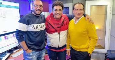 محمد ثروت ومحمد رحيم فى الاستوديو لتسجيل أغنية جديدة