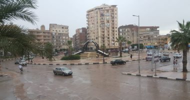 سقوط أمطار على البحيرة وتوقف حركة الملاحة بالمناطق الساحلية.. فيديو وصور