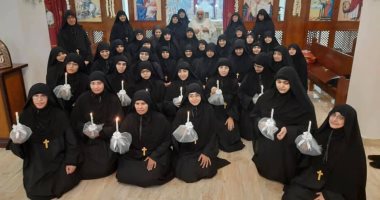 أسقف صنبو وديروط يرسم 12 راهبة جديدة لدير العذراء والملاك ميخائيل