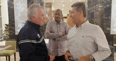 ريكاردو مدرب الإسماعيلي يزور بعثة الهلال السودانى بالقاهرة.. صور 