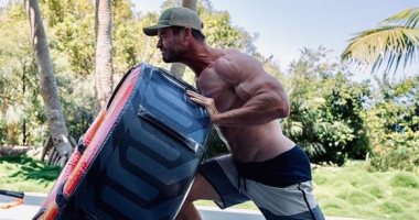 كريس هيمسورث يستعد لفيلم Thor Love and Thunder بالتمارين الرياضية القاسية