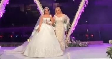 ندى بسيونى تحتفل بزفاف ابنتها مايا.. صور وفيديو