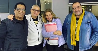 يسرا وسامح عبد العزيز في جلسات تحضيرية لـ"ليلة العيد" .. صورة