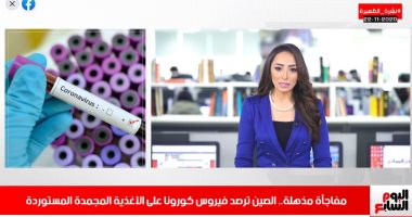 مفاجأة مذهلة..كورونا ينتقل على أغذية مجمدة مستوردة بنشرة تليفزيون اليوم السابع