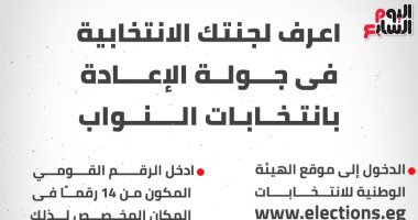 اعرف لجنتك الانتخابية فى جولة الإعادة بانتخابات النواب.. إنفوجراف