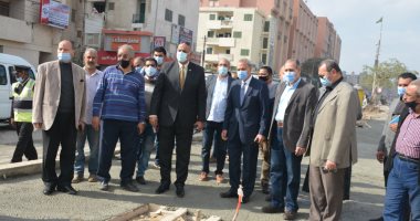 محافظ القليوبية ورئيس جهاز تعمير القاهرة يتفقدان تطوير شارع فريدا ندا ببنها ..صور