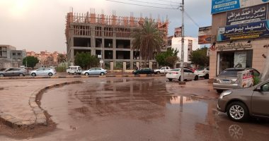 رعد وبرق وقوس قزح.. أمطار غزيرة تضرب القليوبية.. فيديو