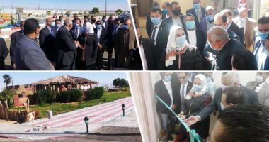 وزيرة التضامن تشهد تسليم أجهزة 79 عروسا بالوادى الجديد.. تؤكد توفير كافة سبل الدعم لأهالى المحافظة.. تتابع تجربة صناعة الفخار وأرابيسك الجريد بوحدة الصناعات الحرفية.. وتتفقد مركز تأهيل ذوى الاحتياجات الخاصة