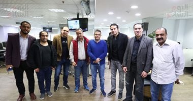 محمد فضل يزور اليوم السابع ويشيد بتجربة التليفزيون الديجيتال
