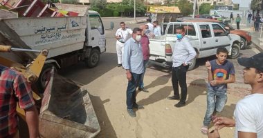 جهاز الشروق يشن حملة لرفع إشغالات المحال والمجمعات التجارية والباعة الجائلين بالمدينة 