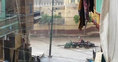 سقوط أمطار متوسطة فى كفر الشيخ  والمحافظة ترفع درجة الطوارىء .. صور 