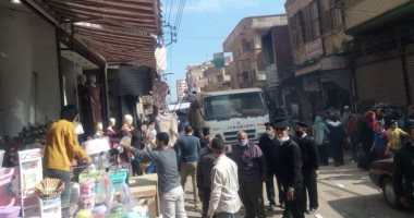 تعرف على مجهودات حملة إزالة الإشغالات والمخالفات بمدينة منوف بالمنوفية