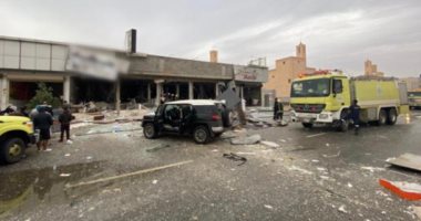 صور.. مقتل وإصابة 7 أشخاص في انفجار غازى بالعاصمة السعودية الرياض