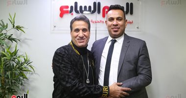 نجما الأغنية الشعبية محمود الليثى وأحمد شيبة في ضيافة تليفزيون اليوم السابع.. صور