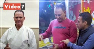 كيف تحول بطل العالم في الكاراتيه إلى "بائع كشري".. حكاية السيد عواد..فيديو وصور